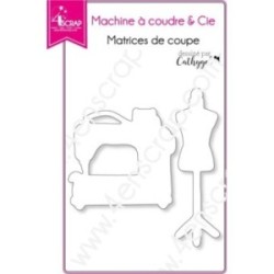 Machine à coudre & Cie - Matrice de coupe Scrapbooking Carterie couture mannequin