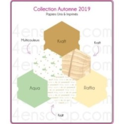 Pack Papier Imprimé Scrapbooking Carterie - Automne 2019