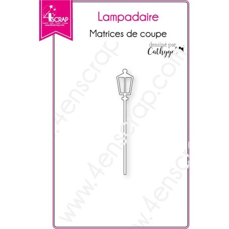 Matrice de coupe Scrapbooking Carterie lumière rue - Lampadaire