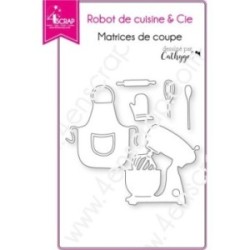 Cutting die Scrapbooking Card Making apron cooking whisk - Food processor & Cie