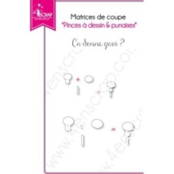 Matrice de coupe Scrapbooking Carterie - Pinces à dessin & punaises