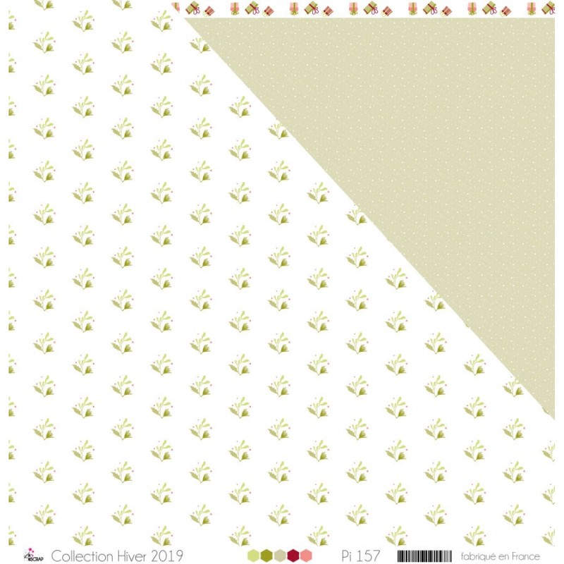 Papier Imprime Scrapbooking Carterie Houx Vert Et Rouge Sur Fond Blanc Papier Imprime Scrapbooking Carterie Houx Vert Et Rouge Sur Fond Blanc