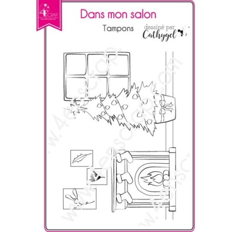 Tampon transparent Scrapbooking Carterie offrir cadeau  - Dans mon salon