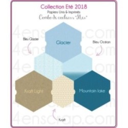 Pack Papier Uni Scrapbooking Carterie - Eté 2018 Pack Papier Uni Scrapbooking Carterie - Eté 2018