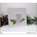 Matrice de coupe Scrapbooking Carterie mot rond hiver - Meilleurs voeux 4