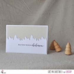 Matrice de coupe Scrapbooking Carterie bordure - Sapins à l'horizon Matrice de coupe Scrapbooking Carterie bordure - Sapins à l'horizon