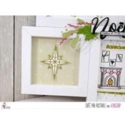 Matrice de coupe Scrapbooking Carterie noël - Etoiles Matrice de coupe Scrapbooking Carterie noël - Etoiles