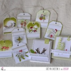 Etiquette à découper Scrapbooking Carterie - Etiquettes Kados Noël Etiquette à découper Scrapbooking Carterie - Etiquettes Kados Noël
