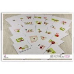 Etiquette à découper Scrapbooking Carterie - Etiquettes Décembre jour après jour Etiquette à découper Scrapbooking Carterie - Etiquettes Décembre jour après jour