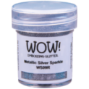 Poudre à embosser Scrapbooking Carterie - Metallic silver sparkle