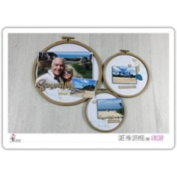 A customiser Scrapbooking Carterie - Trio de cercles à broder A customiser Scrapbooking Carterie - Trio de cercles à broder
