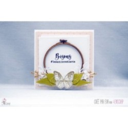 To Customize Scrapbooking Card Making - Trio "embroidery" small shapes