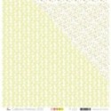 Papier imprimé Scrapbooking Carterie - "Feuillages verts entrelacées sur fond blanc"