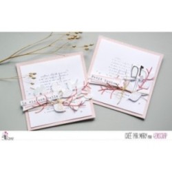 Tampon transparent Scrapbooking Carterie lettres tâches - Fonds texte 2