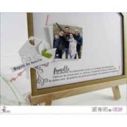 Tampon transparent Scrapbooking Carterie bonheur - Esprit de famille