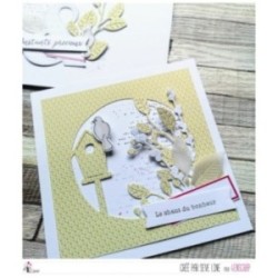 Tampon transparent Scrapbooking Carterie nature chat - Dans mon jardin