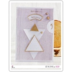 Matrice de coupe Scrapbooking Carterie forme - Triangles pointillés