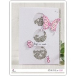 Matrice de coupe Scrapbooking Carterie - Trio de ronds pointillés