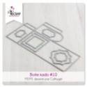 Matrice de coupe Scrapbooking Carterie - Boite kado 10