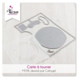 Matrice de coupe Scrapbooking Carterie - Carte à tourner Matrice de coupe Scrapbooking Carterie - Carte à tourner