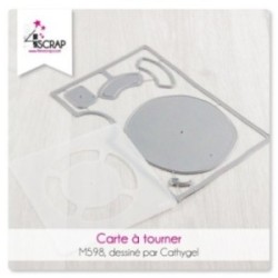 Matrice de coupe Scrapbooking Carterie - Carte à tourner