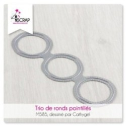 Cutting die Scrapbooking Card Making - Trio of dotted rounds