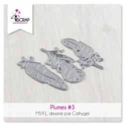 Matrice de coupe Scrapbooking Carterie - Plumes 3 Matrice de coupe Scrapbooking Carterie - Plumes 3