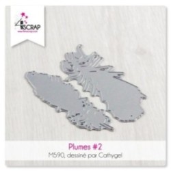 Matrice de coupe Scrapbooking Carterie - Plumes 2 Matrice de coupe Scrapbooking Carterie - Plumes 2