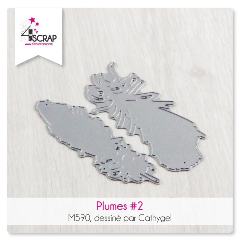 Matrice de coupe Scrapbooking Carterie - Plumes 2 Matrice de coupe Scrapbooking Carterie - Plumes 2