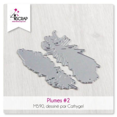 Matrice de coupe Scrapbooking Carterie - Plumes 2