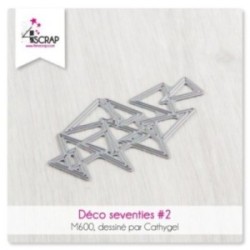 Matrice de coupe Scrapbooking Carterie forme - Déco seventies 2 Matrice de coupe Scrapbooking Carterie forme - Déco seventies 2