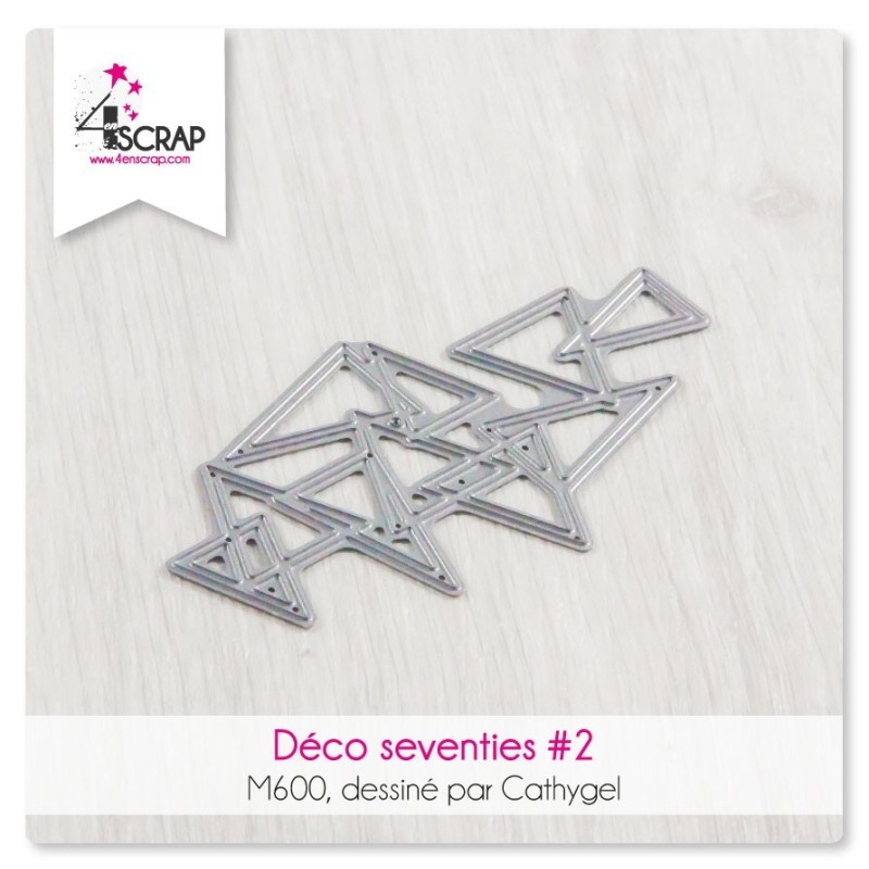 Matrice de coupe Scrapbooking Carterie forme - Déco seventies 2 Matrice de coupe Scrapbooking Carterie forme - Déco seventies 2