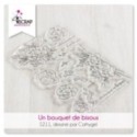 Clear stamp Scrapbooking Card making flowers -Bouquet of kisses