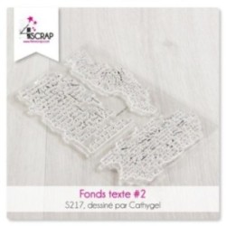 Tampon transparent Scrapbooking Carterie lettres tâches - Fonds texte 2