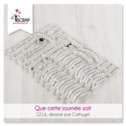 Tampon transparent Scrapbooking Carterie surprise fête - Que cette journée soit Tampon transparent Scrapbooking Carterie surprise fête - Que cette journée soit