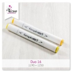 Markers Scrapbooking Cardmaking - Duo light yellow Graph'it β