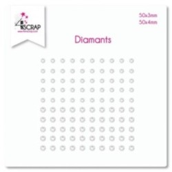Diamants - Embellissement Scrapbooking Carterie autocollant 