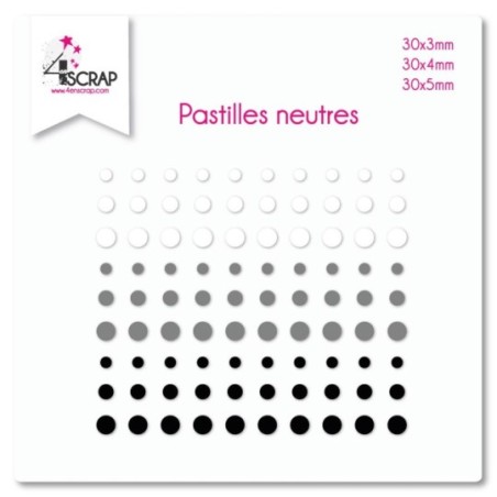 Embellishment Scrapbooking Card making sticker - Neutral Dots