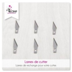 Outils Scrapbooking Carterie -  Lames de cutter x6