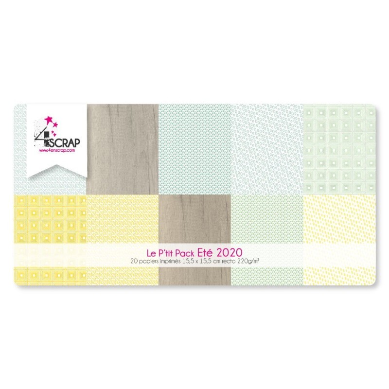 Pack Papier Imprimé Scrapbooking Carterie - Printemps 2020 le P'tit Pack Pack Papier Imprimé Scrapbooking Carterie - Printemps 2020 le P'tit Pack