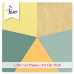 Pack Papier Uni Scrapbooking Carterie - Printemps 2020