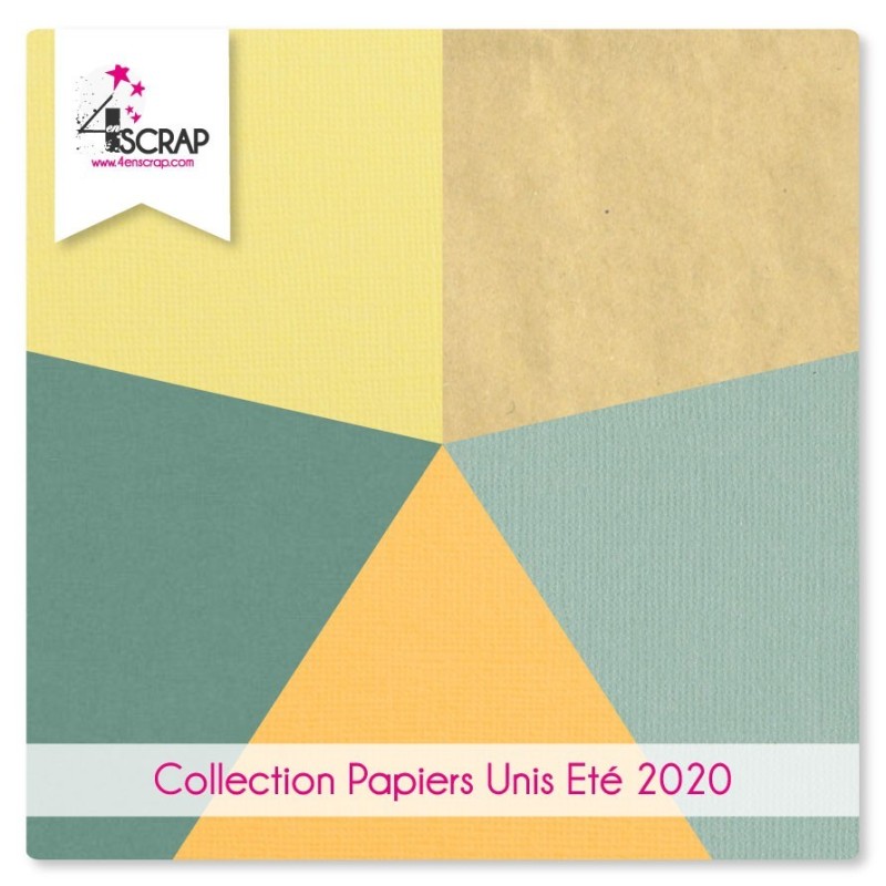 Pack Papier Uni Scrapbooking Carterie - Printemps 2020 Pack Papier Uni Scrapbooking Carterie - Printemps 2020