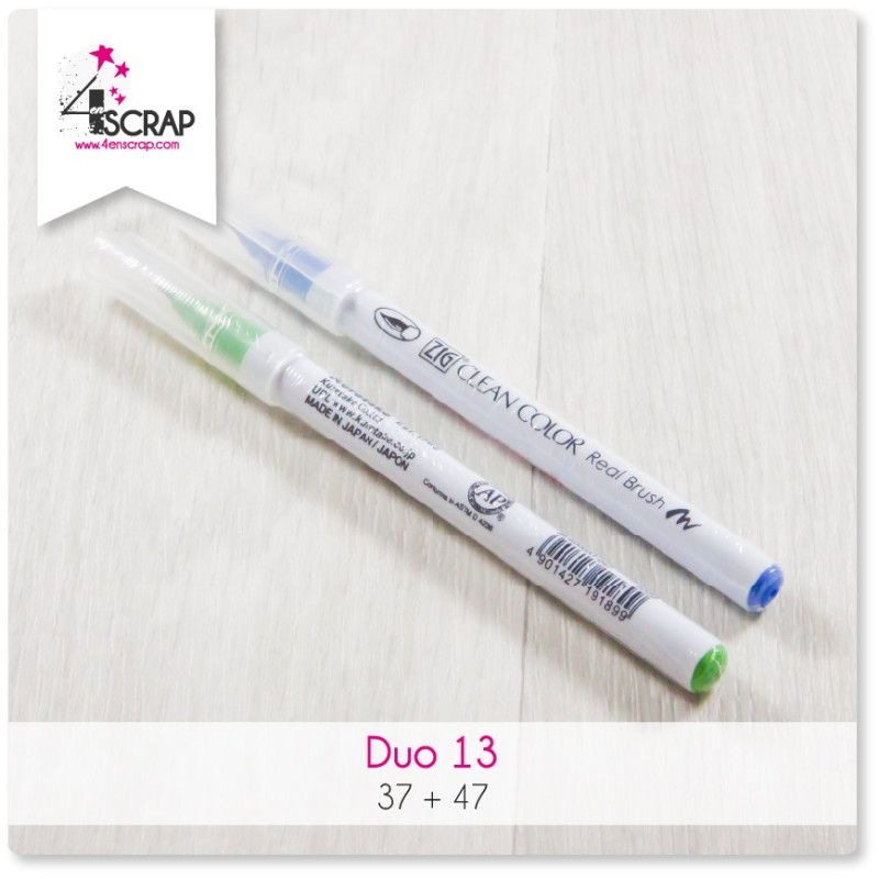 Feutre Scrapbooking Carterie - Zig Clean Color Real Brush Duo Eté 2017 Feutre Scrapbooking Carterie - Zig Clean Color Real Brush Duo Eté 2017