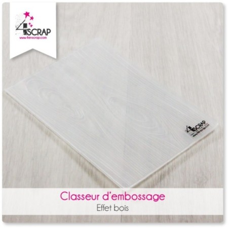 Classeur d'embossage Scrapbooking Carterie - Effet bois