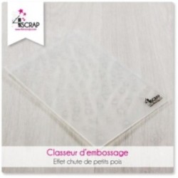 Classeur d'embossage Scrapbooking Carterie rond - Chute de petits pois