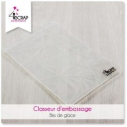 Classeur d'embossage Scrapbooking Carterie graphique - Bris de glace