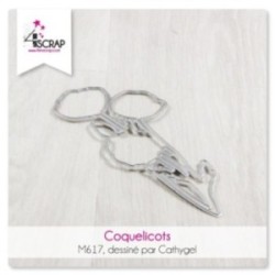 Matrice de coupe Scrapbooking Carterie brouette - Moulin & Cie Matrice de coupe Scrapbooking Carterie brouette - Moulin & Cie