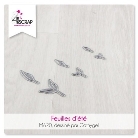 Matrice de coupe Scrapbooking Carterie fleurs champs -  Feuilles de Ginko