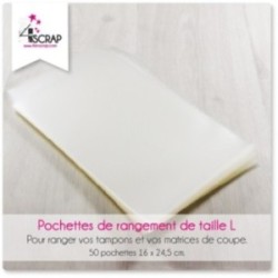 Rangement Scrapbooking Carterie -  Pochettes de rangement taille L