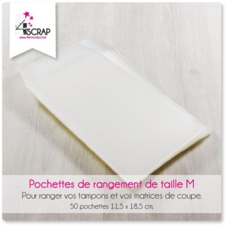 Rangement Scrapbooking Carterie -  Pochettes de rangement taille M